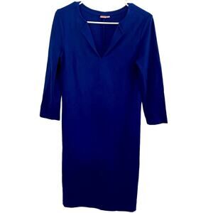 Persifor Dress Size Small Tyler ponte Navy Royal blue Shift Dress Resortwear